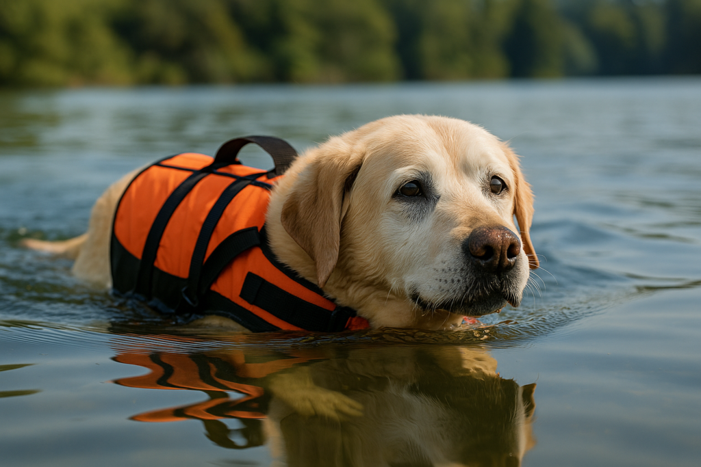 “Low-impact dog exercise for senior dogs through swimming”