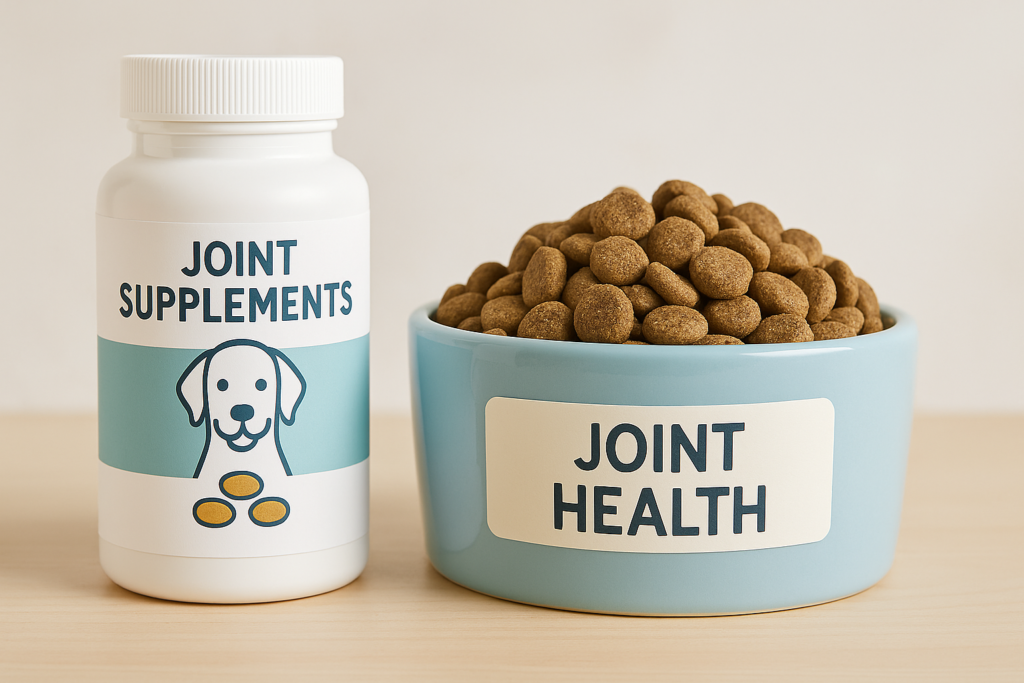 "Joint supplements and diet for arthritis in dogs"