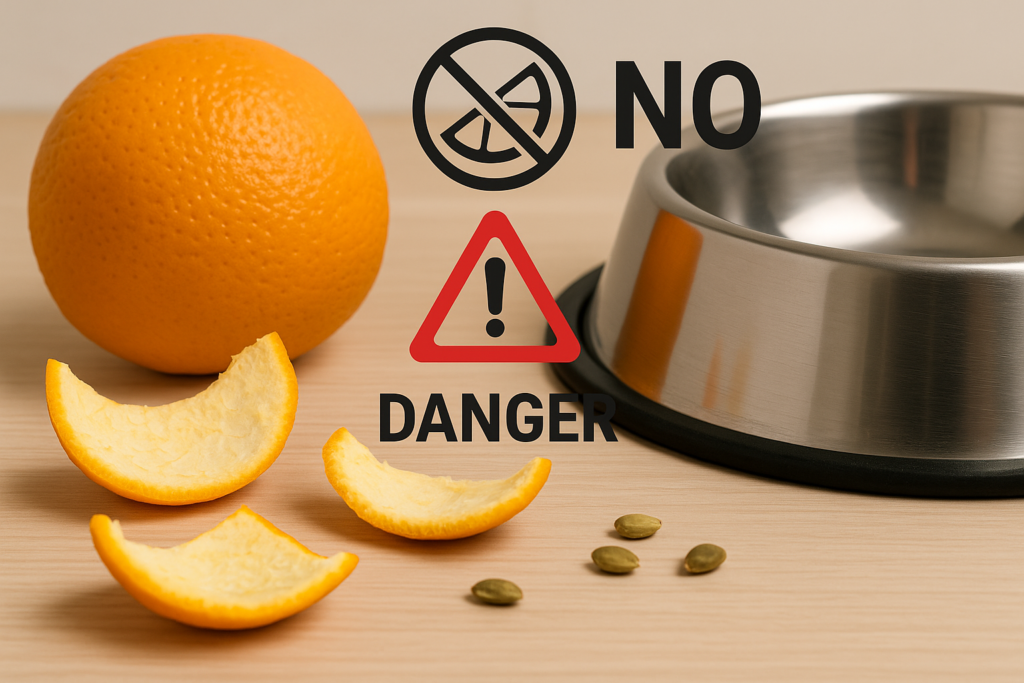 "unsafe parts of orange for dogs – can dogs eat oranges risks"