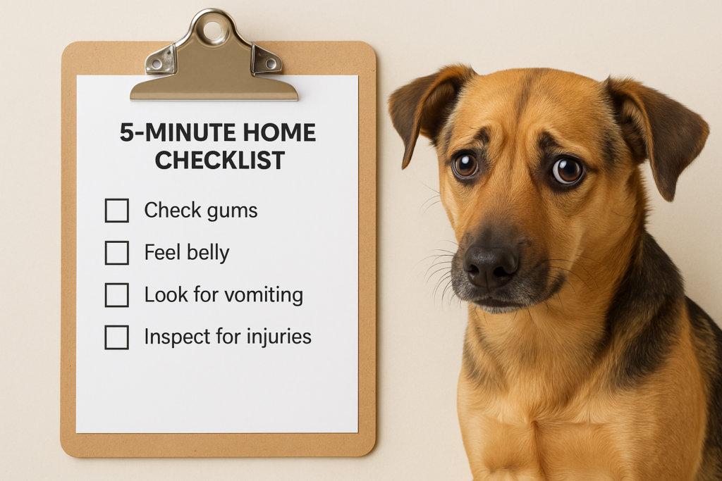 "Dog stress signals home checklist for pet owners"