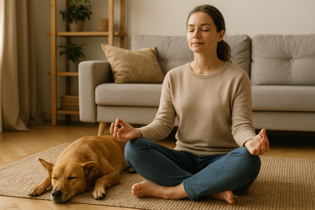 "Human emotions influencing dog stress signals"