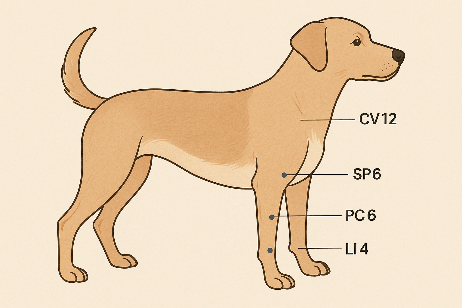 “Top 5 dog acupressure points for digestive relief.”