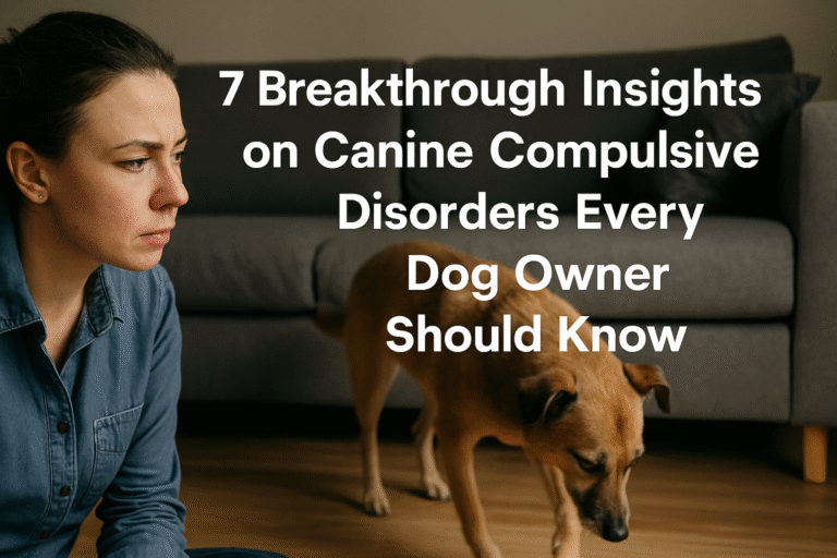 Dog showing early signs of canine compulsive disorders indoors