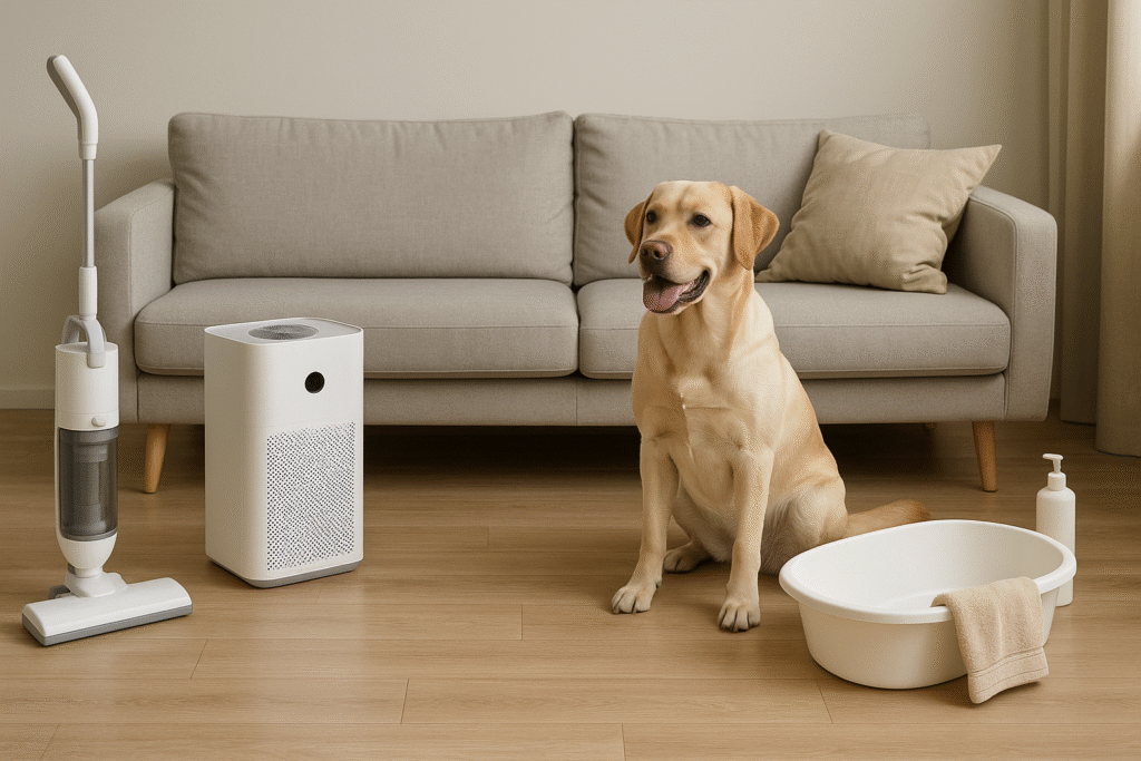 Environmental controls to reduce seasonal allergies in dogs