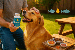 Read more about the article Top 5 Omega‑3 Supplements for Dog Coat Health (2025 Vet Guide)
