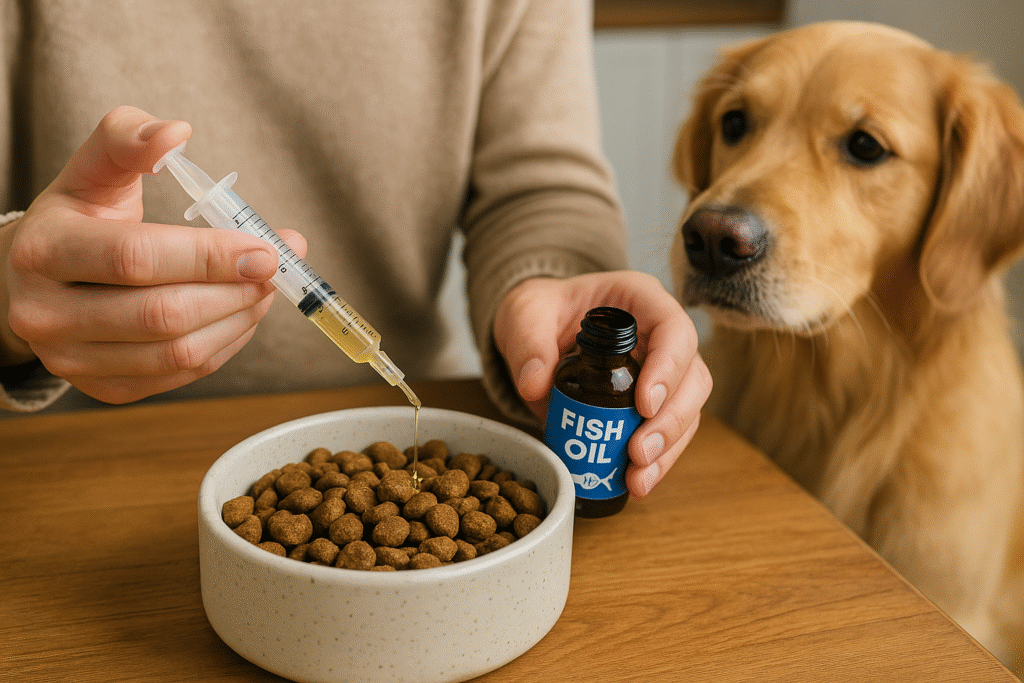 "Correct use of omega‑3 supplements for dog coat health"