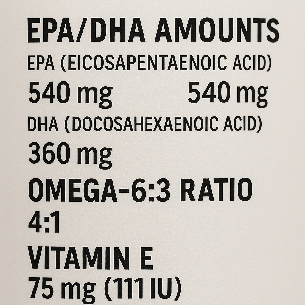 "Key features of omega‑3 supplements for dog coat health"