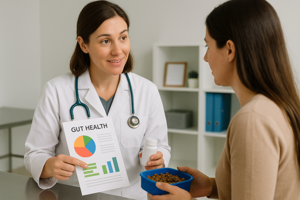 "Veterinary consultation on gut-targeted therapy – gut health and skin conditions in dogs"