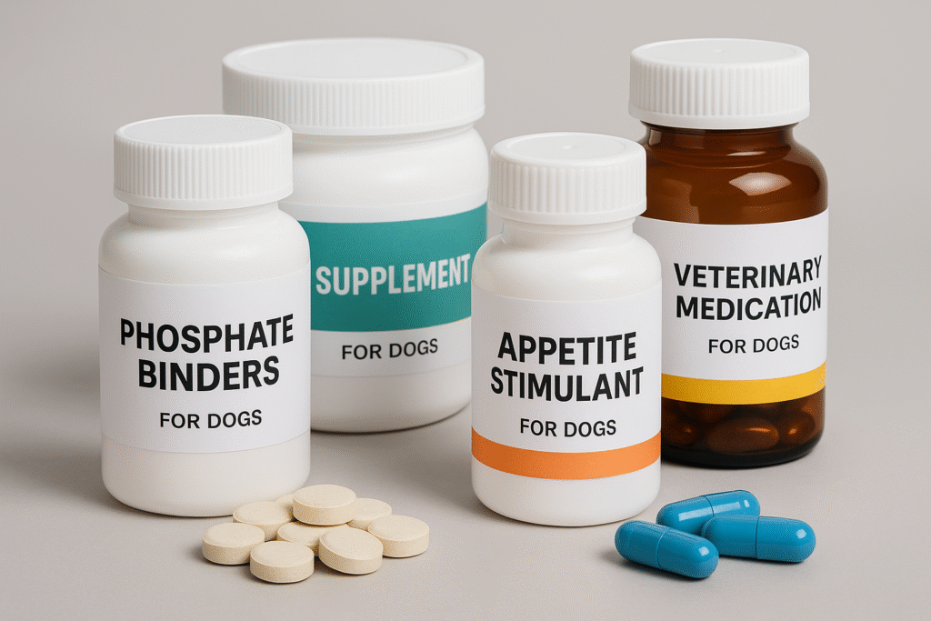 "medications and supplements for chronic kidney disease in dogs"