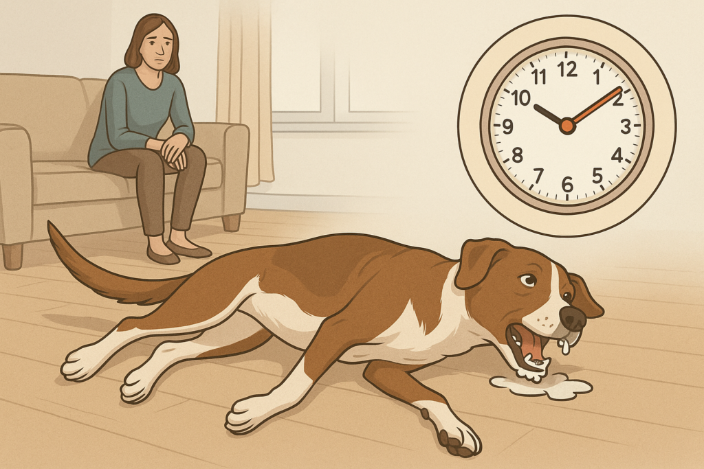 "How to recognize signs and time a dog seizure safely at home"