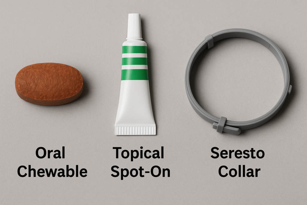 "Tick prevention methods for Lyme disease in dogs – oral, topical, and collar options"
