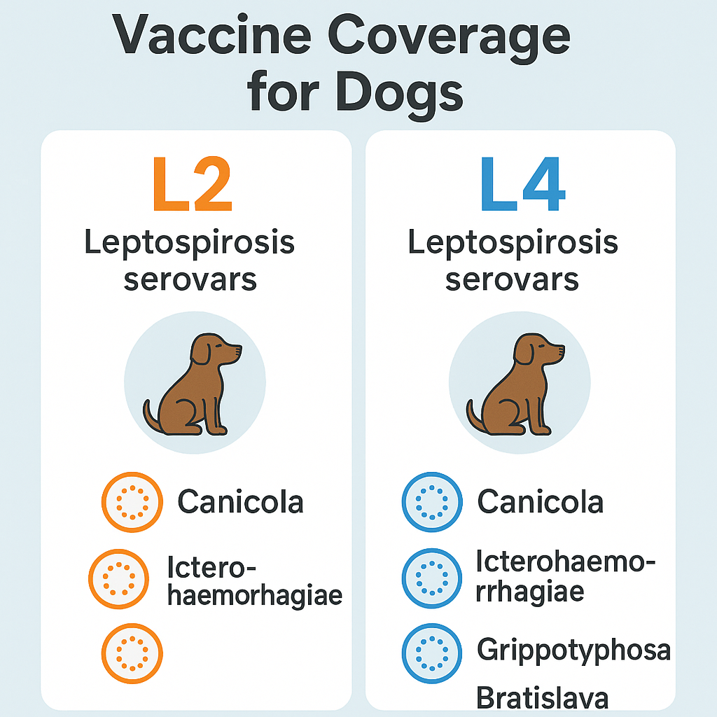 "comparison of bivalent and quadrivalent leptospirosis vaccine in dogs"