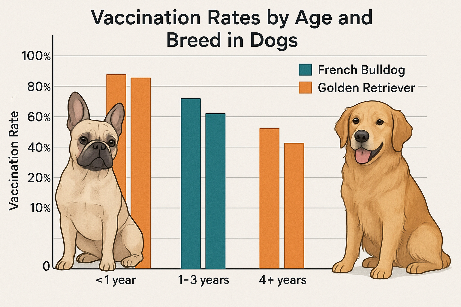 "real-world uptake of leptospirosis vaccine in dogs by breed"