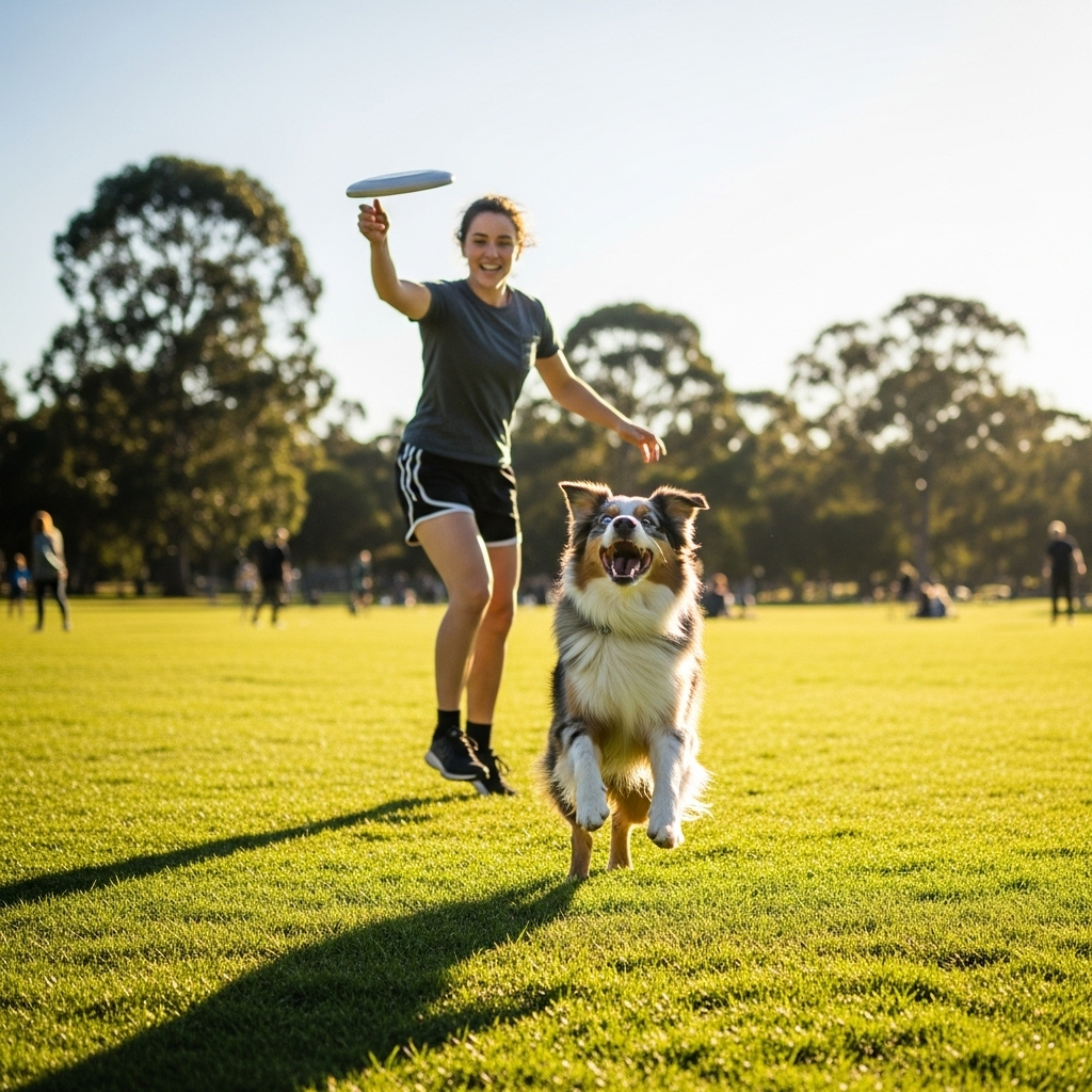 "Daily exercise and play is a crucial step to prevent a dog barking at night"