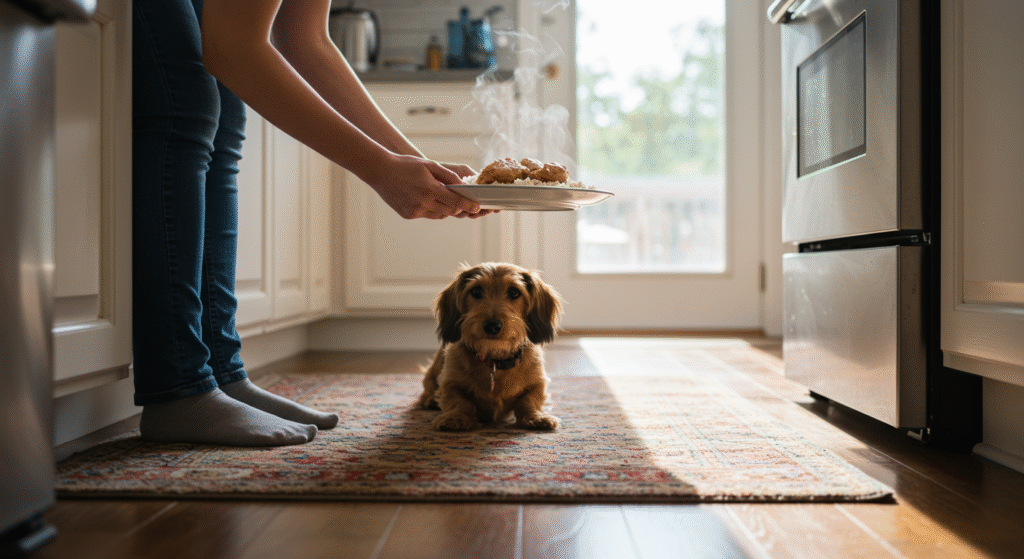 Sick Dog Go Without Food