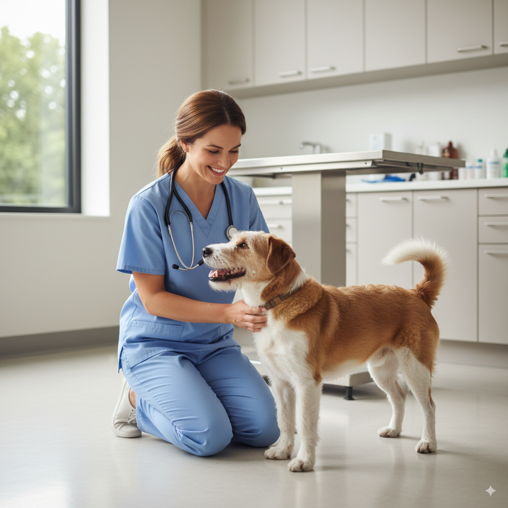 A Canadian veterinarian discusses a hydrolyzed protein diet for dogs with a patient.