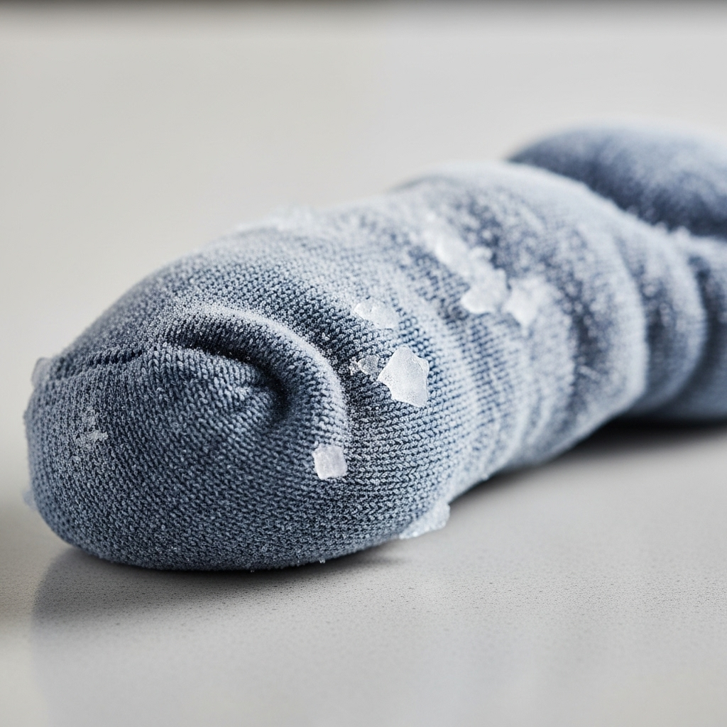 "A frozen sock, a simple and soothing DIY dog toy ideal for a teething puppy."