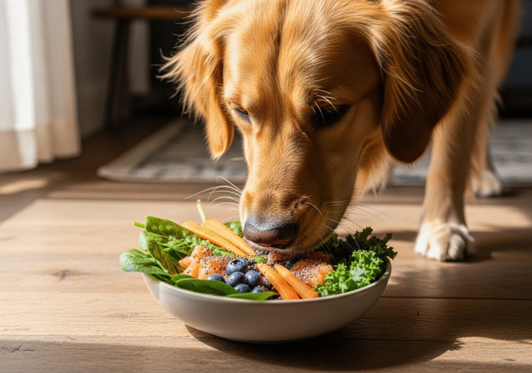 “superfoods for dogs healthy diet bowl”