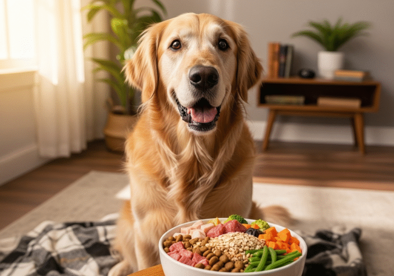 "Best diets for senior dogs featuring high-quality protein and balanced nutrition"